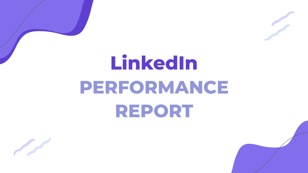 Linkedin Performance Report template