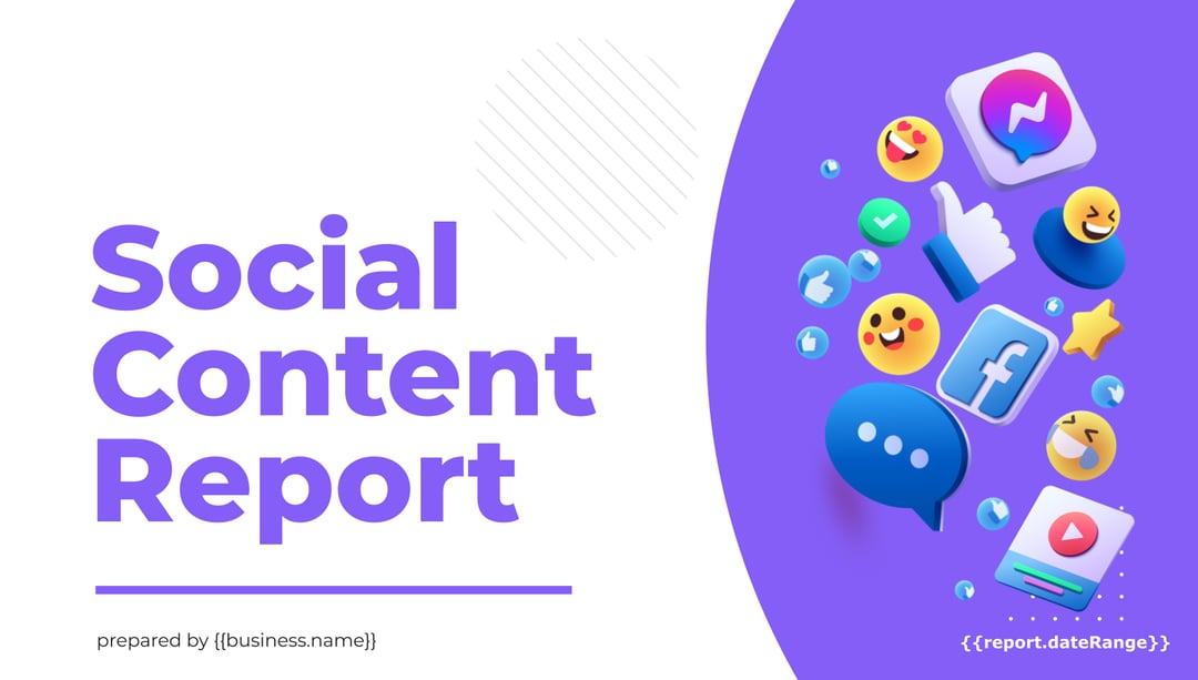 Social Content Report template