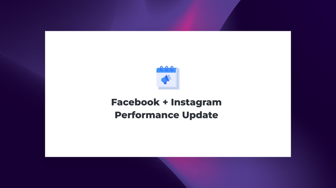 Facebook Instagram Report template