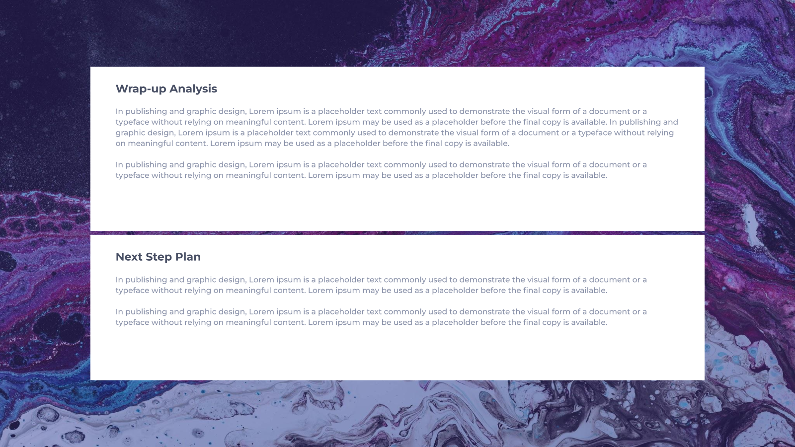 Social Media Performance Overview template